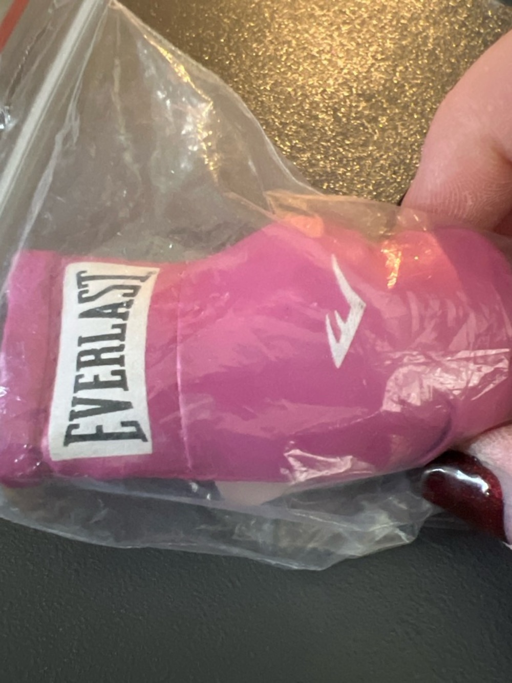 Everlast Pink Mini Boxing Glove Keyring and Sneaker Keyring Set